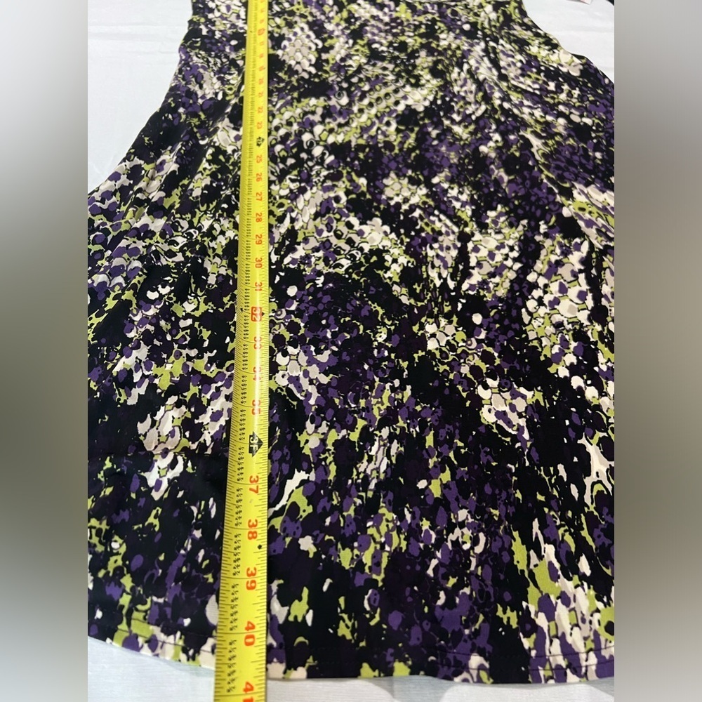Kasper Dress Size 10, NWT purple, light green, black, white - Picture 10 of 13